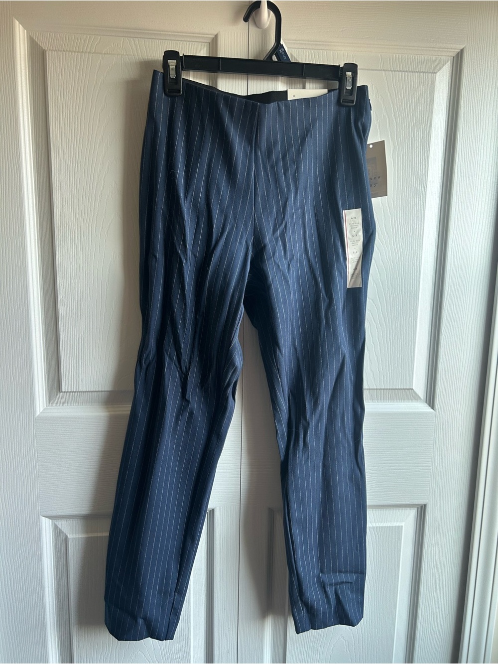A New Day Navy‎ Blue Pinstripe Dress Pants - Size 4 NWT